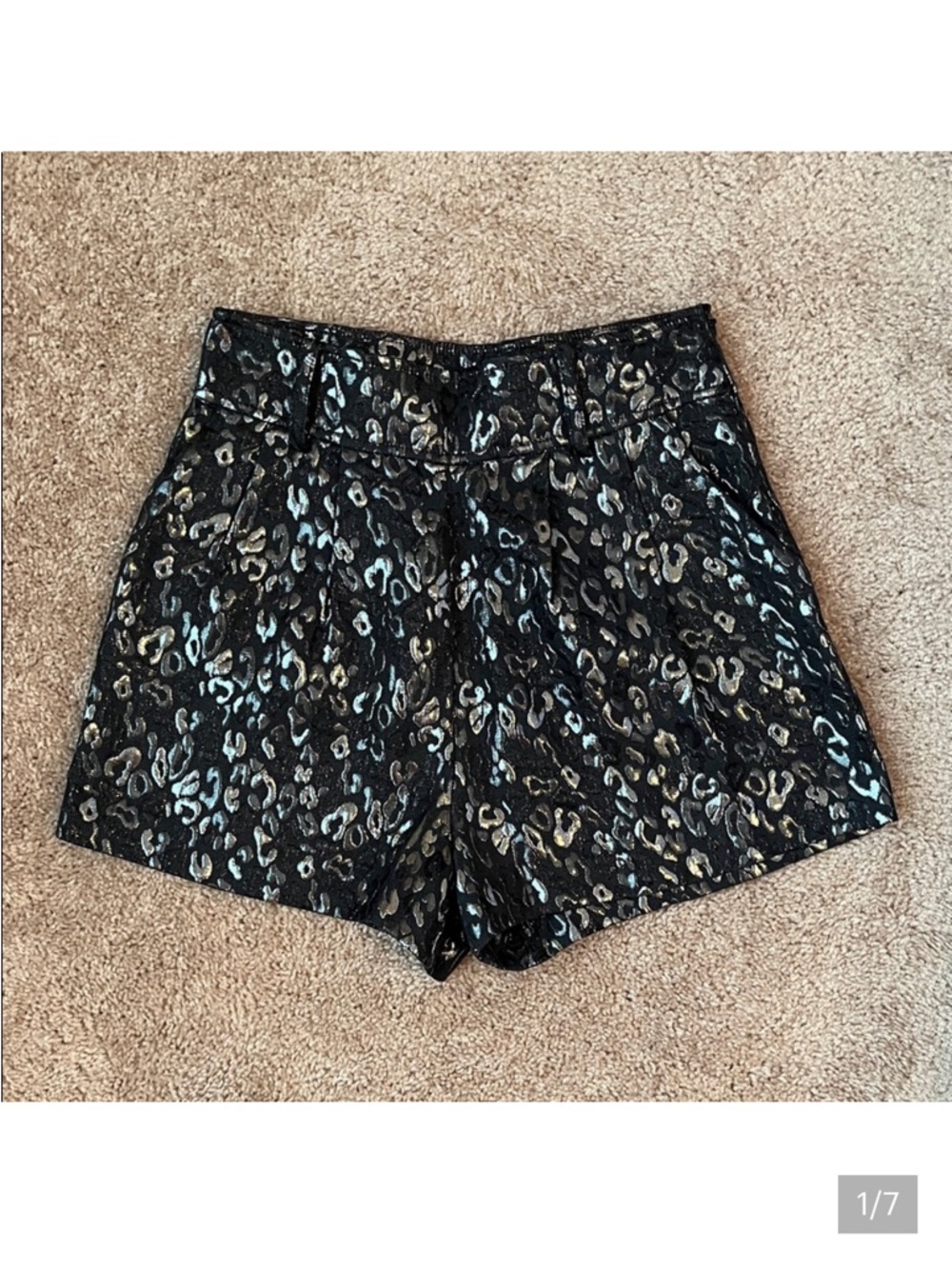 Armani Exchange Metallic Leopard Shorts